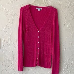 Pink Cardigan Sweater